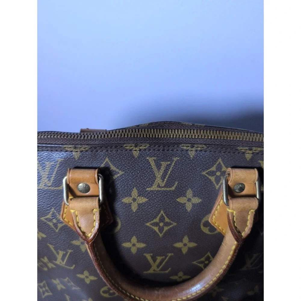 Louis Vuitton Alma PM Monogram Canvas Leather Vintage Bag‎ Brown Vintage